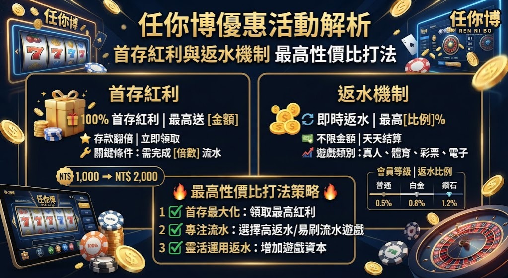 首存紅利與返水機制最高性價比打法